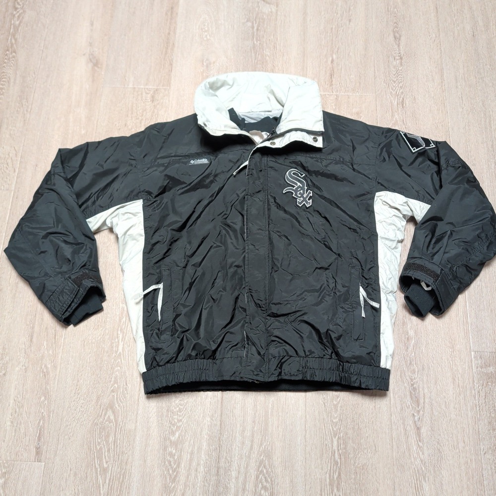 Vintage 90s Columbia Chicago White Sox 3-in-1 Puffer Jacket Mens L Fits XL MLB‎